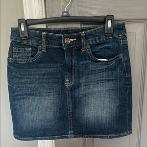 Gap Dark Blue Denim Mini Skirt